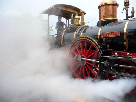 locomotive à vapeur John Molson.